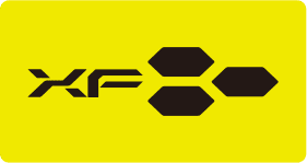 新フットボールブランド　XF（エグゼフ）のロゴ